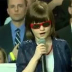 WATCH: Adorable Blind Girl Sings National Anthem at Trump Louisville Rally