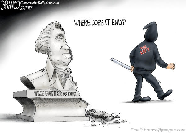 left-destroys-statues-cartoon