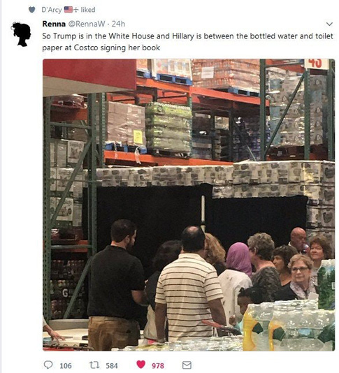 hillary-signs-books-toilet-paper-costco